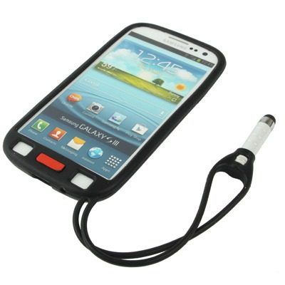 Capa Case Para Samsung Galaxy S3 I9300 Com Caneta Touch